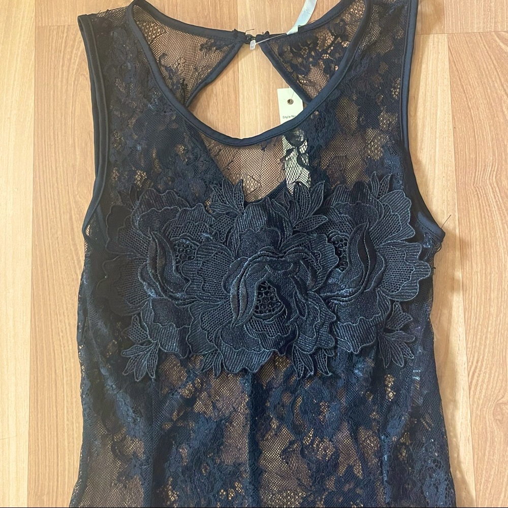 💗LOVE NATION💗-BLACK LACE BODYSUIT - Picture 5 of 10